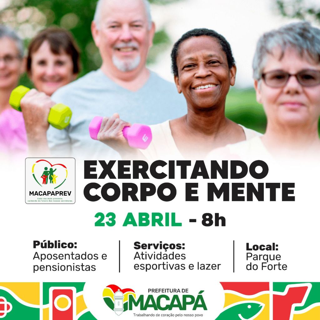 Prefeito Dr. Furlan e Secretário Leivo Rodrigues promovem manhã de esporte e lazer para aposentados em&nbsp;Macapá